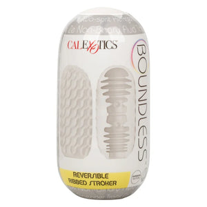Boundless Reversible Ribbed Stroker - Clear - MyPleasure