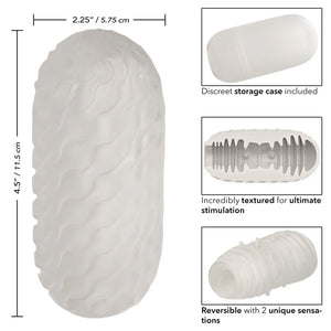 Boundless Reversible Ribbed Stroker - Clear