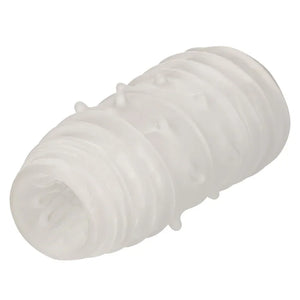 Boundless Reversible Ribbed Stroker - Clear - MyPleasure