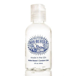 Boy Butter Clear water-based personal lubricant bottle, condom safe, 2 oz, made in USA