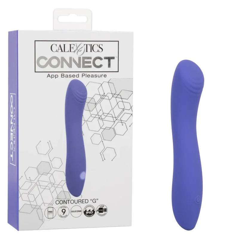 Calexotics Connect Contoured ""G"" - Periwinkle - MyPleasure