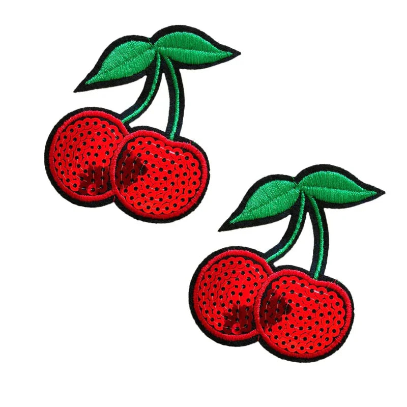 Cherry Licious Sequin Nifty Nipztix Nipple Cover Pasties - MyPleasure