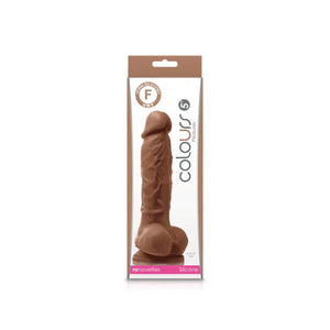 Colours - Pleasures - 5" Dildo - Brown - MyPleasure