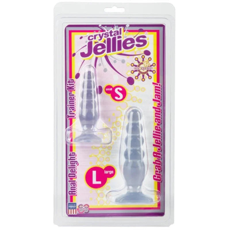 Crystal Jellies Anal Delight Trainer Kit - Clear