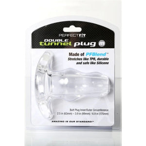 Double Tunnel Plug Medium - Clear