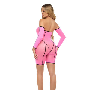 Double Vision Bodysuit Set - Pink - MyPleasure