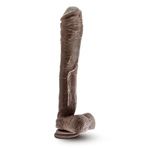 Dr. Skin Mr. Ed 13" Dildo With Suction Cup - Chocolate
