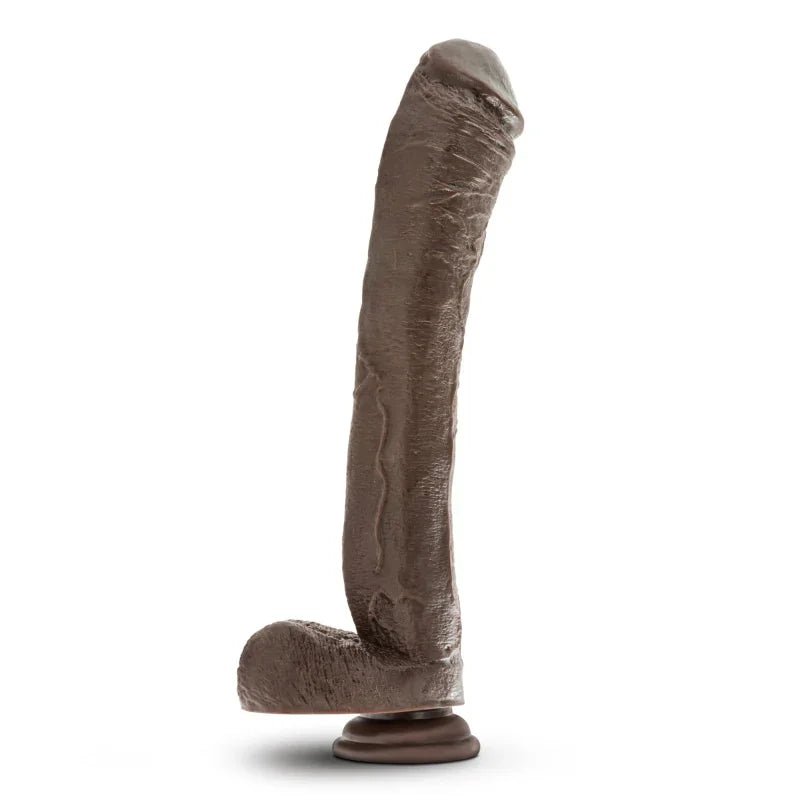 Dr. Skin Mr. Ed 13" Dildo With Suction Cup - Chocolate
