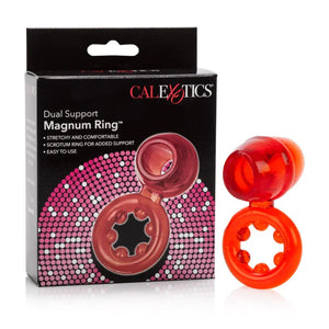 Dual Support Magnum Ring - Red - MyPleasure