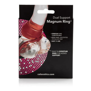 Dual Support Magnum Ring - Red - MyPleasure