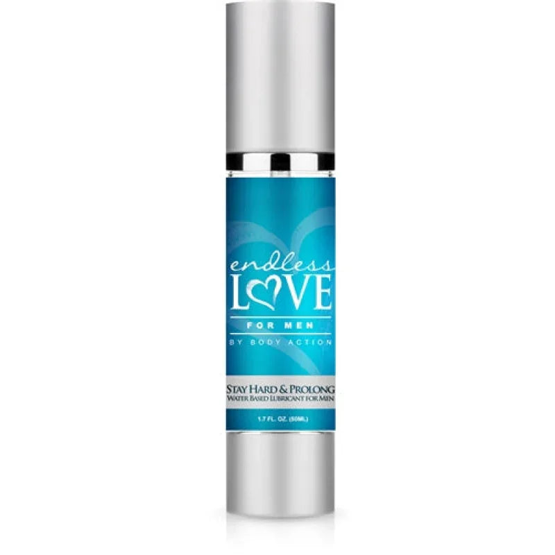 Endless Love for Men Stay Hard and Prolong Water Based Lubricant 1.7 Oz - MyPleasure