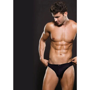 Envy Microfiber Thong - Large/xlarge - Black