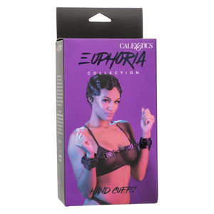 Euphoria Collection Hand Cuffs - Black - MyPleasure