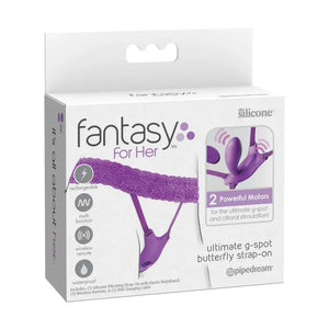 Fantasy for Her Ultimate G-Spot Butterfly Strap-on - Purple