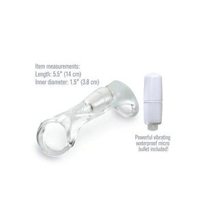 Fantasy X-Tensions Vibrating Cock Sling - Clear