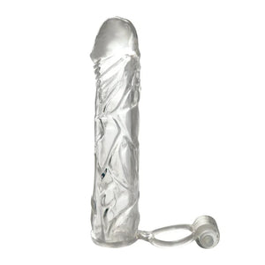 Fantasy X-Tensions Vibrating Super Sleeve - Clear - MyPleasure