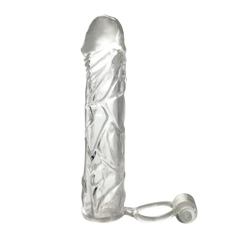 Fantasy X-Tensions Vibrating Super Sleeve - Clear - MyPleasure