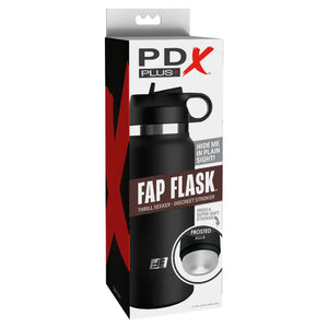 Fap Flask - Thrill Seeker - Black Bottle - Frosted - MyPleasure