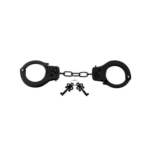 Fetish Fantasy Series Designer Metal Handcuffs - Black - MyPleasure