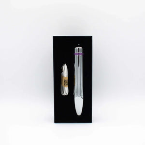 Like A Kitten Fly Me to The Moon Vibrator Dildo Massager for Clitoral Vaginal G-Spot and Anal Stimulation, Temperature Play Metal Aluminum Alloy Material, Adult Sex Toy, 10 Vibrations