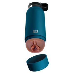 Fuck Flask - Private Pleaser - Blue Bottle - Brown - MyPleasure