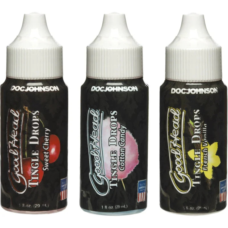 Goodhead - Tingle Drops- 3-Pack - French Vanilla, Cotton Candy, Sweet Cherry - MyPleasure
