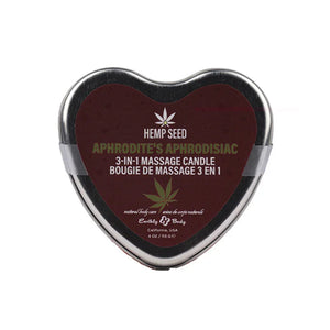 Hemp Seed 3-in-1 Valentines Day Candle - Aphrodite's Aphrodisiac 4 Oz