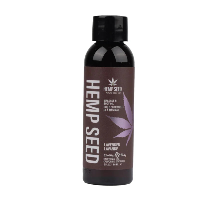 Hemp Seed Massage Oil - 2 Fl. Oz. - Lavender - MyPleasure