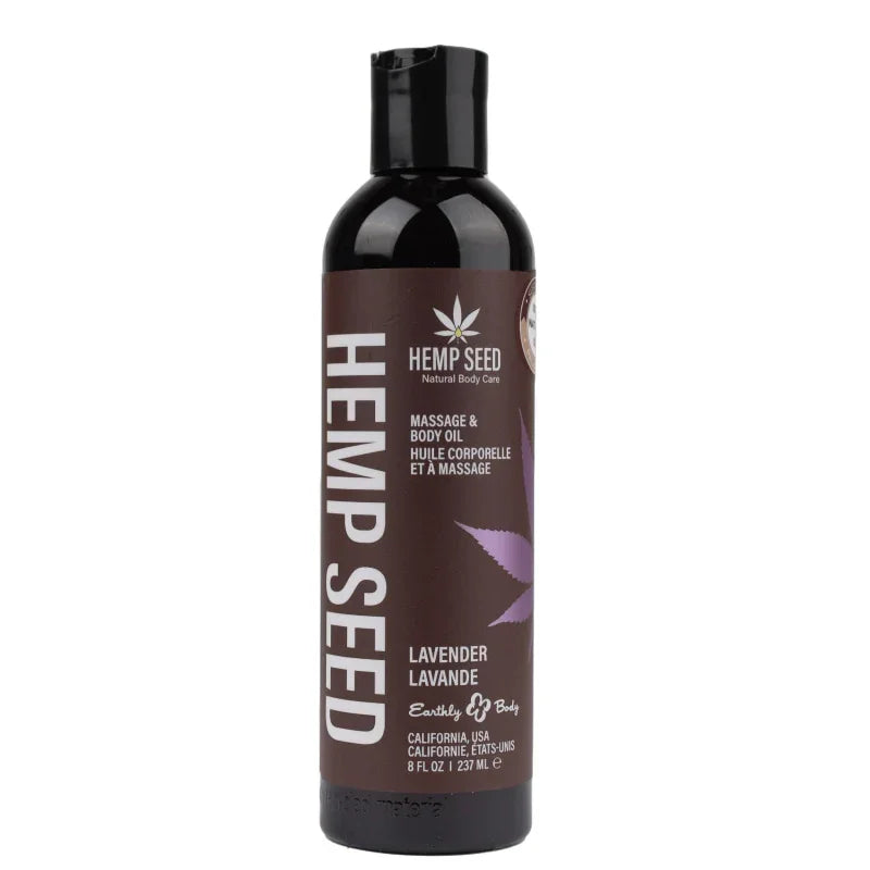 Hemp Seed Massage Oil - 8 Fl. Oz. - Lavender - MyPleasure