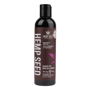 Hemp Seed Massage Oil - 8 Fl. Oz. - Skinny Dip - MyPleasure