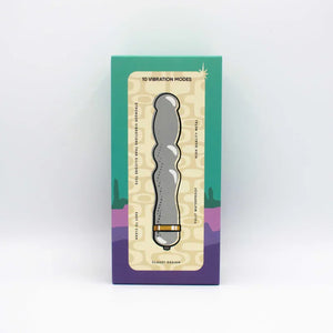 Like A Kitten Hidden Treasure Vibrator Dildo Massager for Clitoral Vaginal G-Spot and Anal Stimulation, Temperature Play Metal Material, Adult Sex Toy for Women and Men, 10 Vibrations
