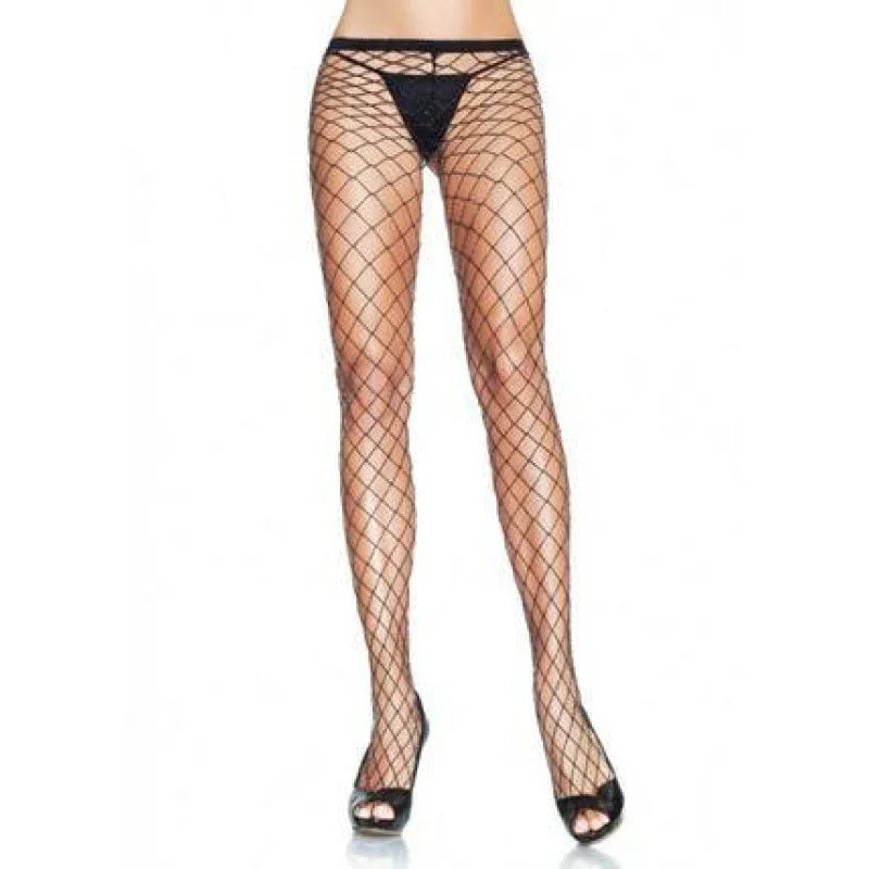 Industrial Pantyhose - One Size - Black/silver - MyPleasure