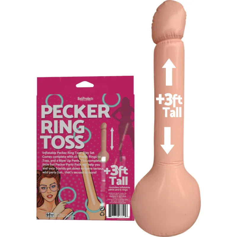 Inflatable Pecker Ring Toss - MyPleasure
