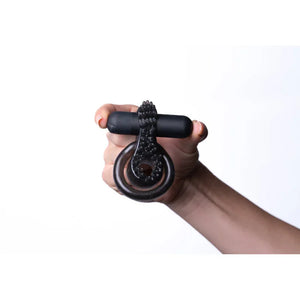 Jagger Vibrating Erection Enhancer Ring - Black - MyPleasure