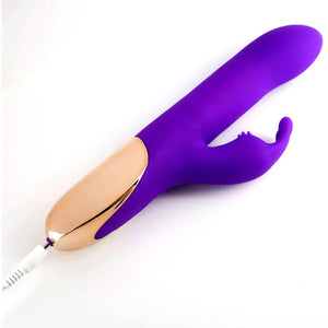 Karlin USB Rechargeable 10-Function Rabbit Vibrator - Purple - MyPleasure