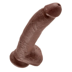 King Cock 9-Inch Cock With Balls - Brown - MyPleasure