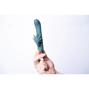 Kusha 420 Series Crystal Gems G-Spot Vibrator - Green