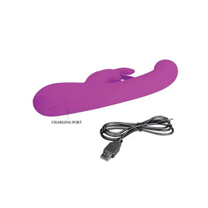 Lamar Led Digital Display Rabbit - Fuchsia - MyPleasure