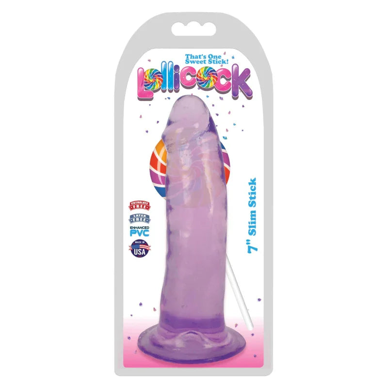 Lollicock 7 Inch Slim Stick - Grape