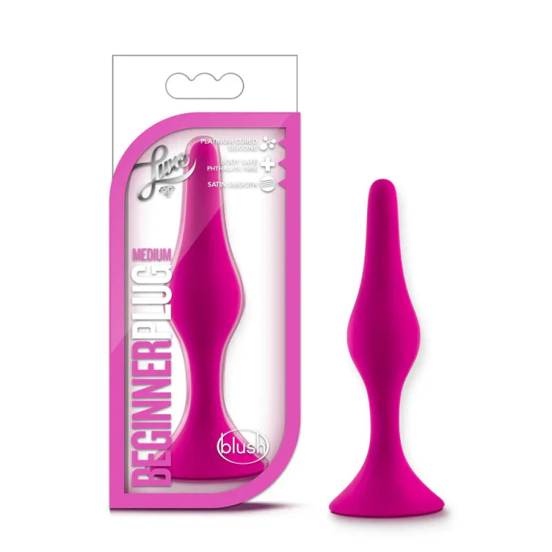 Luxe - Beginner Plug Medium - Pink - MyPleasure