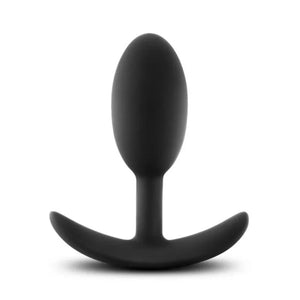Luxe - Wearable Vibra Slim Plug - Medium - Black - MyPleasure