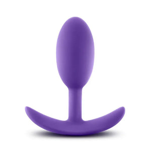 Luxe - Wearable Vibra Slim Plug - Medium - Purple - MyPleasure