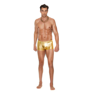 Men's Gold Lame Boxer Brief - Small/medium - Gold
