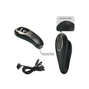 Nathan Double Pleasure Remote Control Vibrator - Black