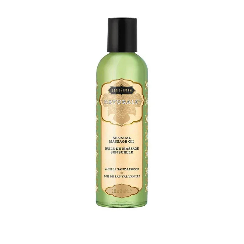 Naturals Massage Oil - Vanilla Sandalwood - 2 Fl Oz (59 ml) - MyPleasure