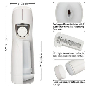 Optimum Power Lifelike Pulsar Stroker - White - MyPleasure
