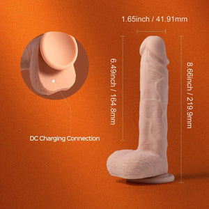 Paxton-App Controlled 7.5"" Realistic Thrusting Penetrator Dildo