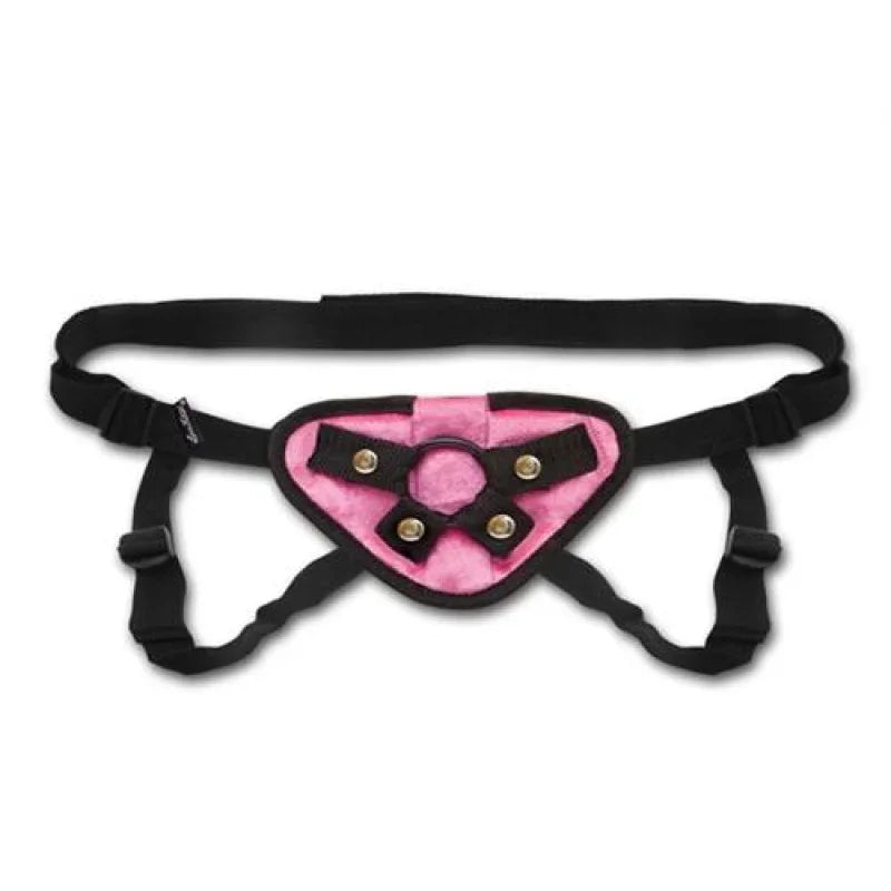 Pink Velvet Strap-on Harness - MyPleasure