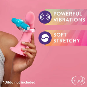 Play With Me Delight Vibrating C-Ring - Blue
