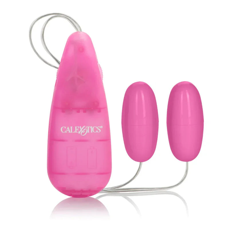 Pocket Exotics Vibrating Double Pink Passion Bullets - Pink - MyPleasure